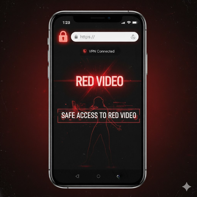 VPN 연결 화면과 HTTPS 자물쇠가 강조된 모바일 브라우저 스크린샷.